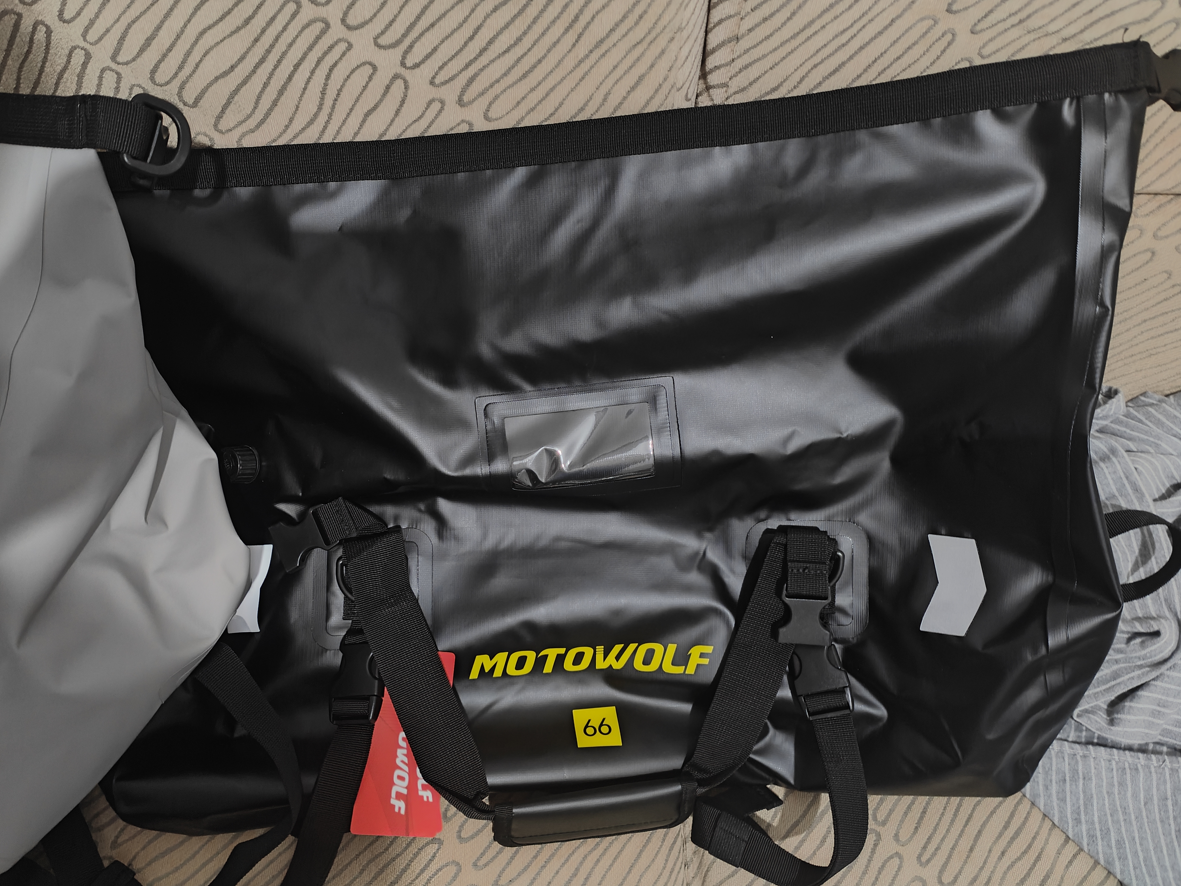 摩多狼（MOTOWOLF）摩托车骑行后尾包骑士装备拉力车摩旅男防水双肩背包摩托车驮包 实拍图