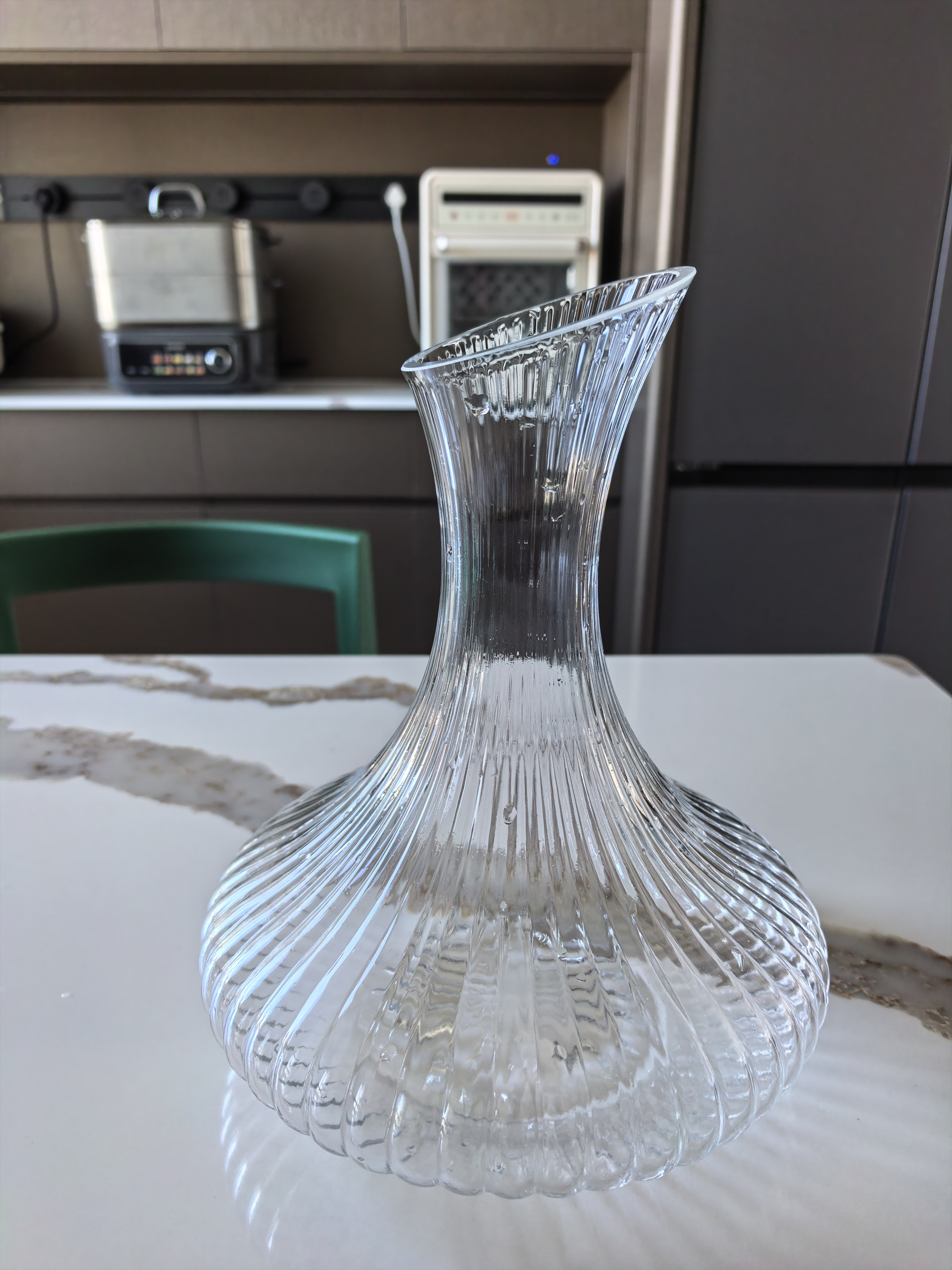 CLITON红酒醒酒器 树纹玻璃快速葡萄酒醒酒器 家用倒酒器分酒器酒壶 实拍图