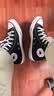 匡威（Converse）All Star夏季经典帆布男女高帮休闲运动鞋黑色101010 101010/黑色 37 实拍图