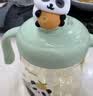 贝亲（Pigeon）儿童牛奶杯1-3岁宝宝喝水喝奶PPSU直饮奶瓶双吸管水杯青草绿330ml 实拍图