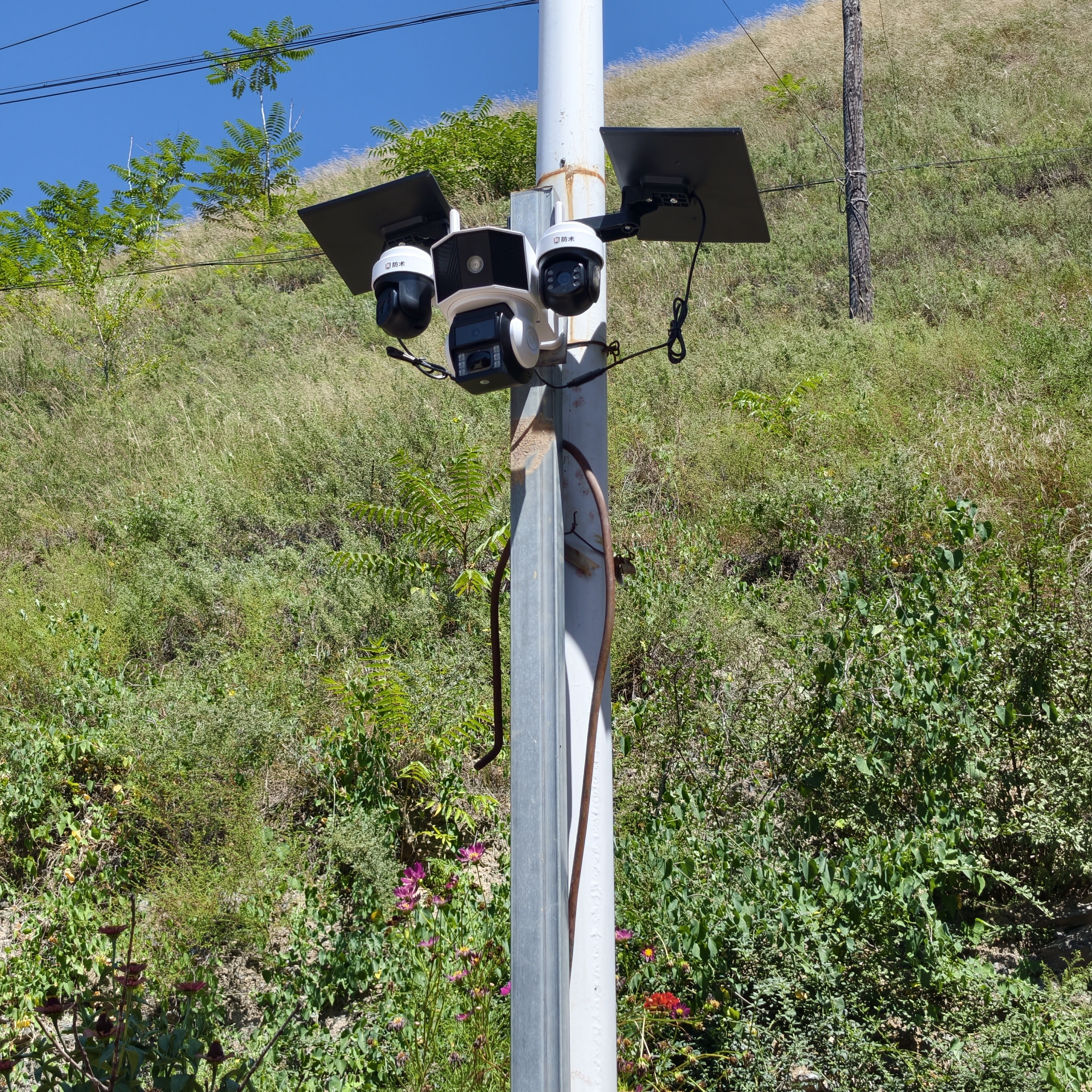 防术4g太阳能摄像头户外终身免流无需连wifi免插电无电无网监控器家用360度全景无死角带夜视高清农村 实拍图