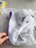 牧萌儿童雨鞋套男童女童耐磨防水防滑水鞋学生中高筒雨靴 紫兔子 M 实拍图
