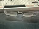 依视路（ESSILOR） 钻晶系列高清耐磨防蓝光近视超薄镜片专业配度数眼镜架男女镜框 钛+金属-全框-4021BK-黑色 镜框+依视路A4防蓝光1.56现片 实拍图
