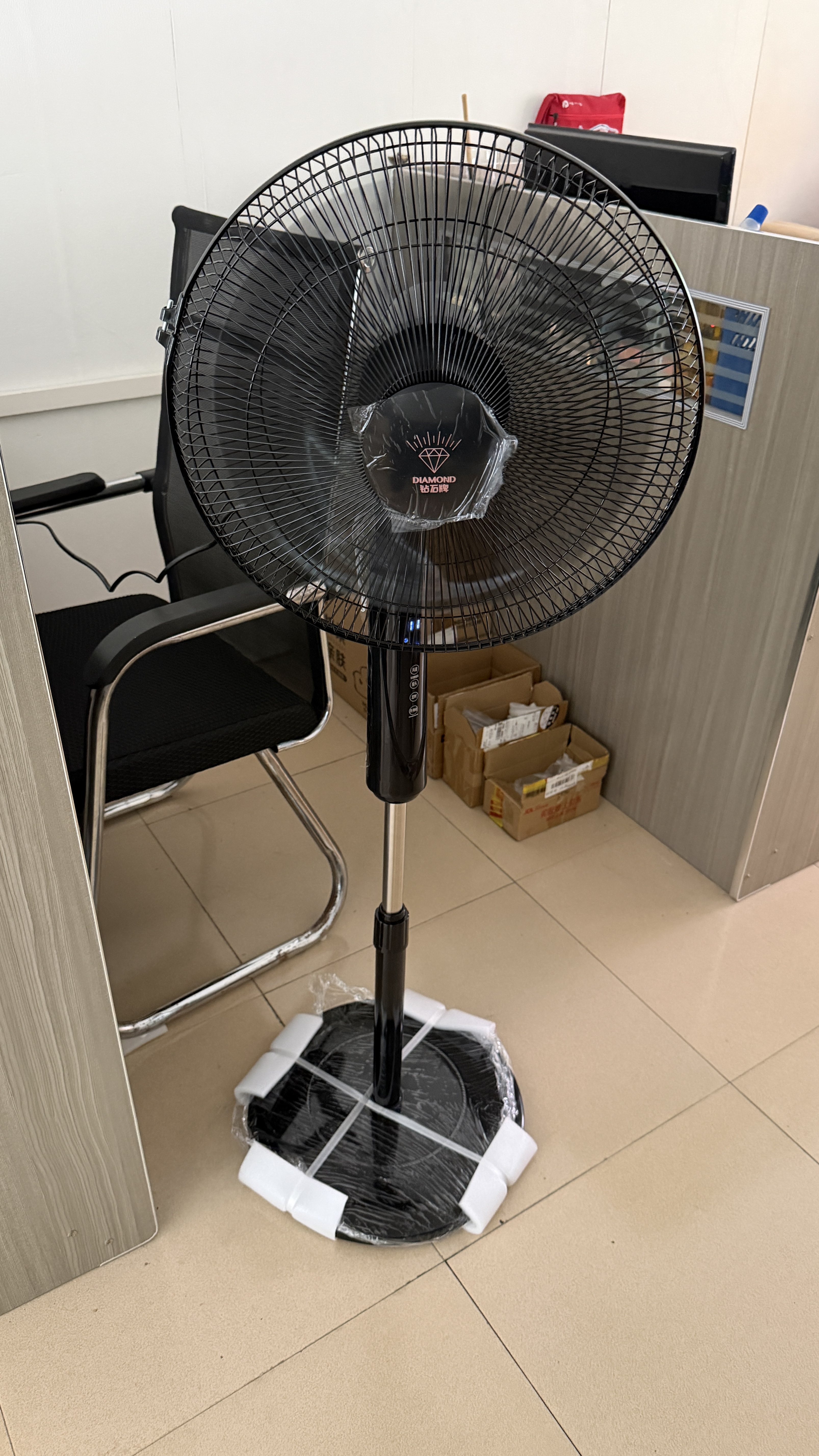 钻石牌落地扇【1级能效+直流变频+纯铜电机】家用电风扇机轻音摇头扇强劲风力智能语音智控DFS-ZFR07 实拍图