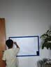 盼彩60*90cm哑光磁性白板墙贴移除不伤墙家用儿童涂鸦画板办公教学可擦写字板墙上白板纸磁吸力小黑板 实拍图