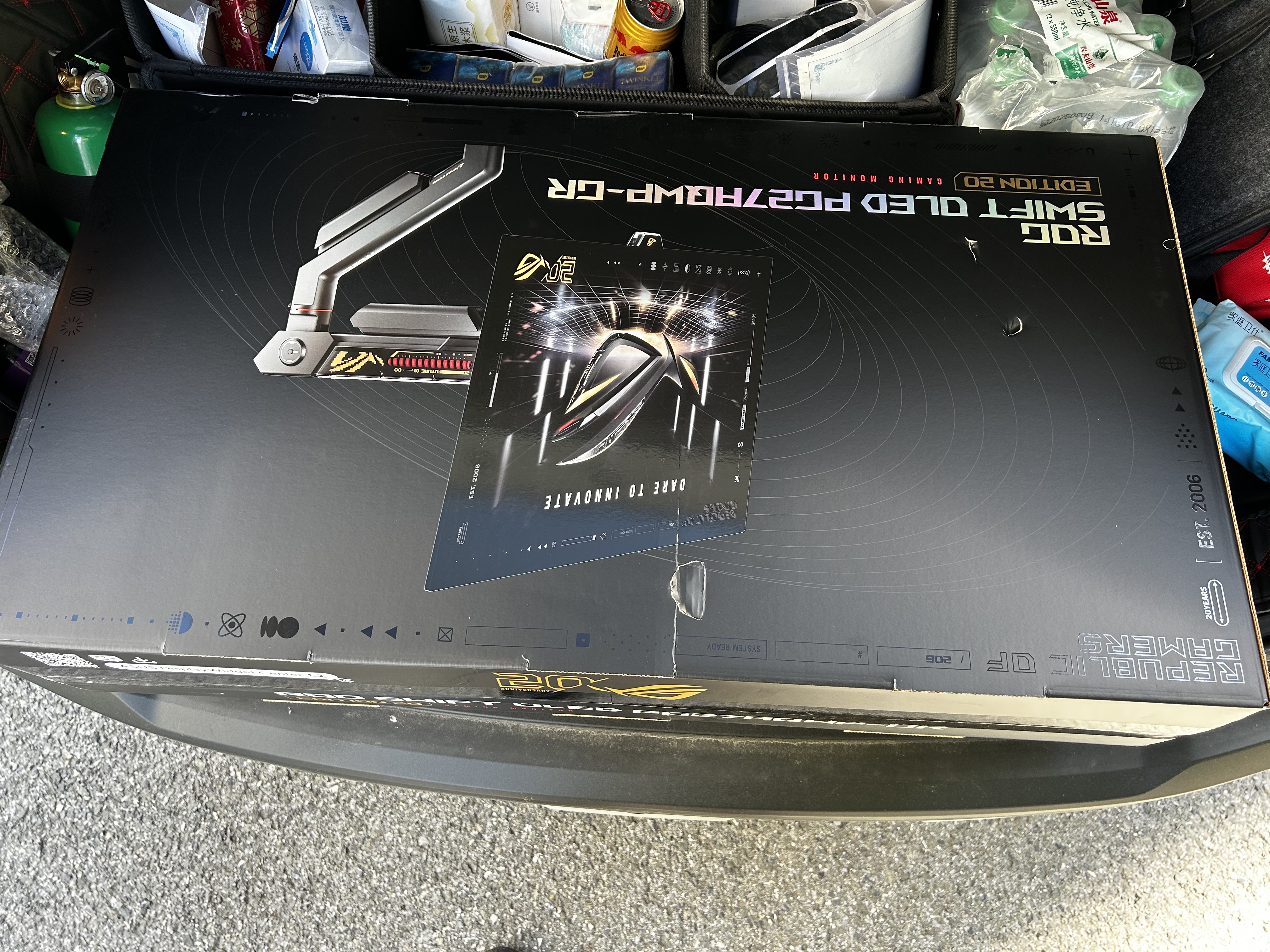 华硕ROG 超杀27 Pro二代 20周年支架版PG27AQWP-GR 26.5英寸显示器电竞2K540Hz双模HD720Hz24K真金镀金 实拍图