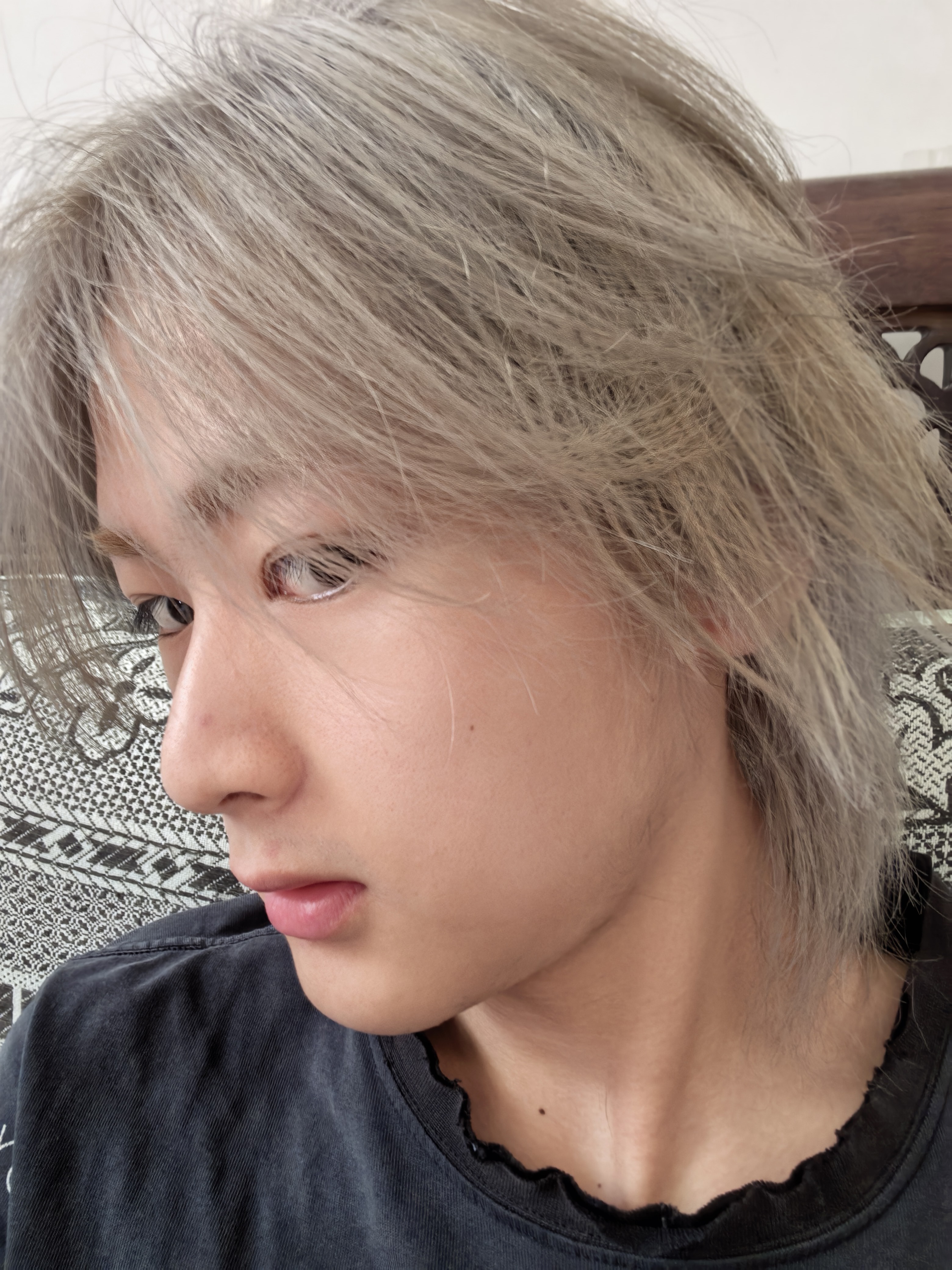 忆丝芸染发膏银灰色染发剂男士专用植物自己在家无刺激不沾头皮进口自营 实拍图