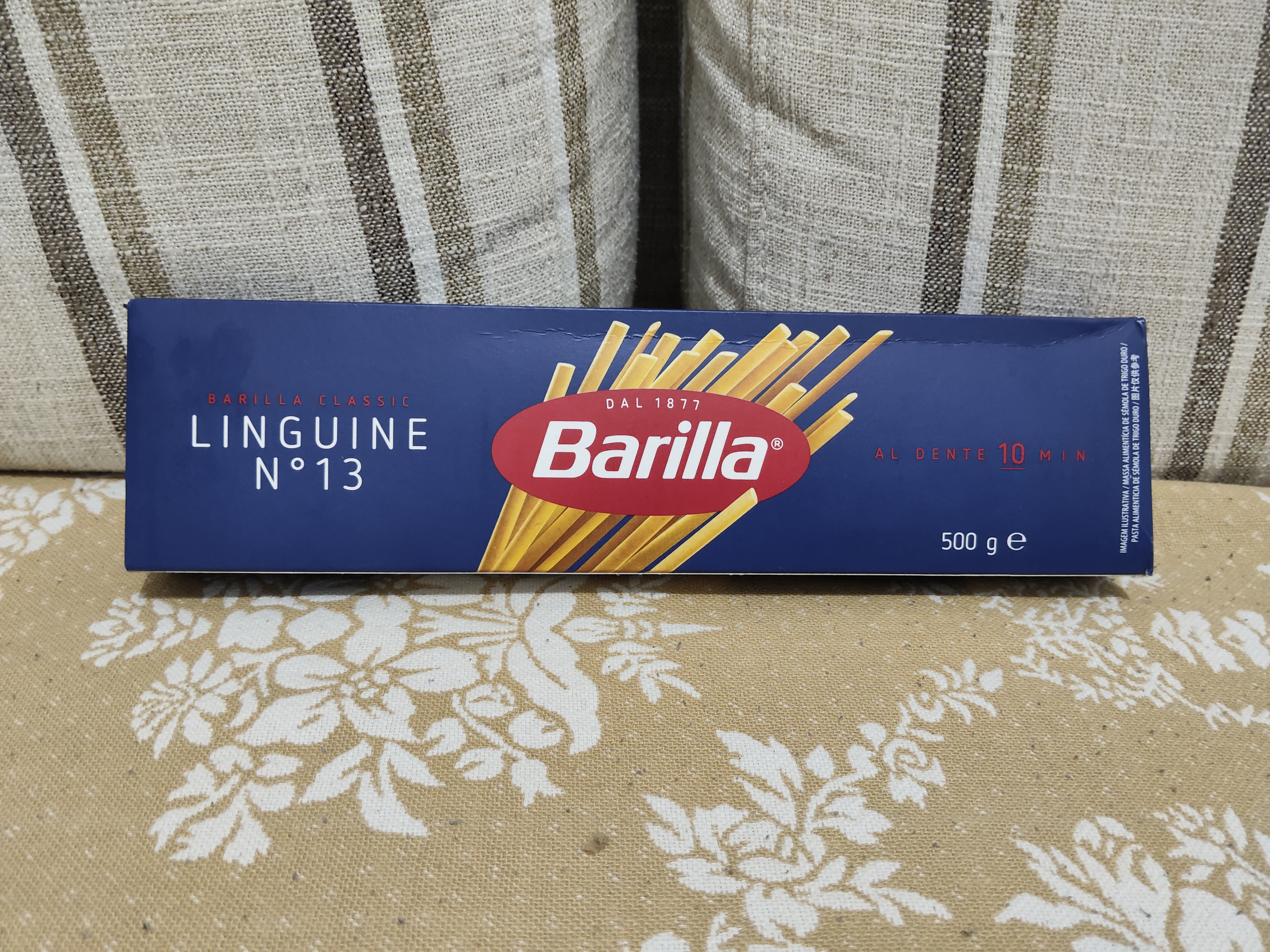 百味来Barilla意大利进口#13扁形意面500g 低脂速食直条意面西餐劲道 实拍图