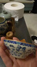 不拙汝窑三才盖碗青花瓷茶碗防烫茶具分茶器带茶漏过滤网盖碗三件套 实拍图