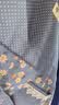 西蒂兰碎花围裙女日系可爱工作服男韩版棉麻布料透气家用厨房做饭围腰 19147蓝色 实拍图