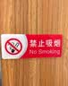 墨斗鱼禁止吸烟亚克力标识牌墙贴纸禁烟警示牌吸烟区指示牌20*8cm 实拍图
