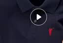 罗蒙100%纯棉高端短袖t恤男士装夏季刺绣polo翻领衫商务爸爸半袖体恤 藏青色【100%棉】 2XL 【建议150-170斤】 实拍图