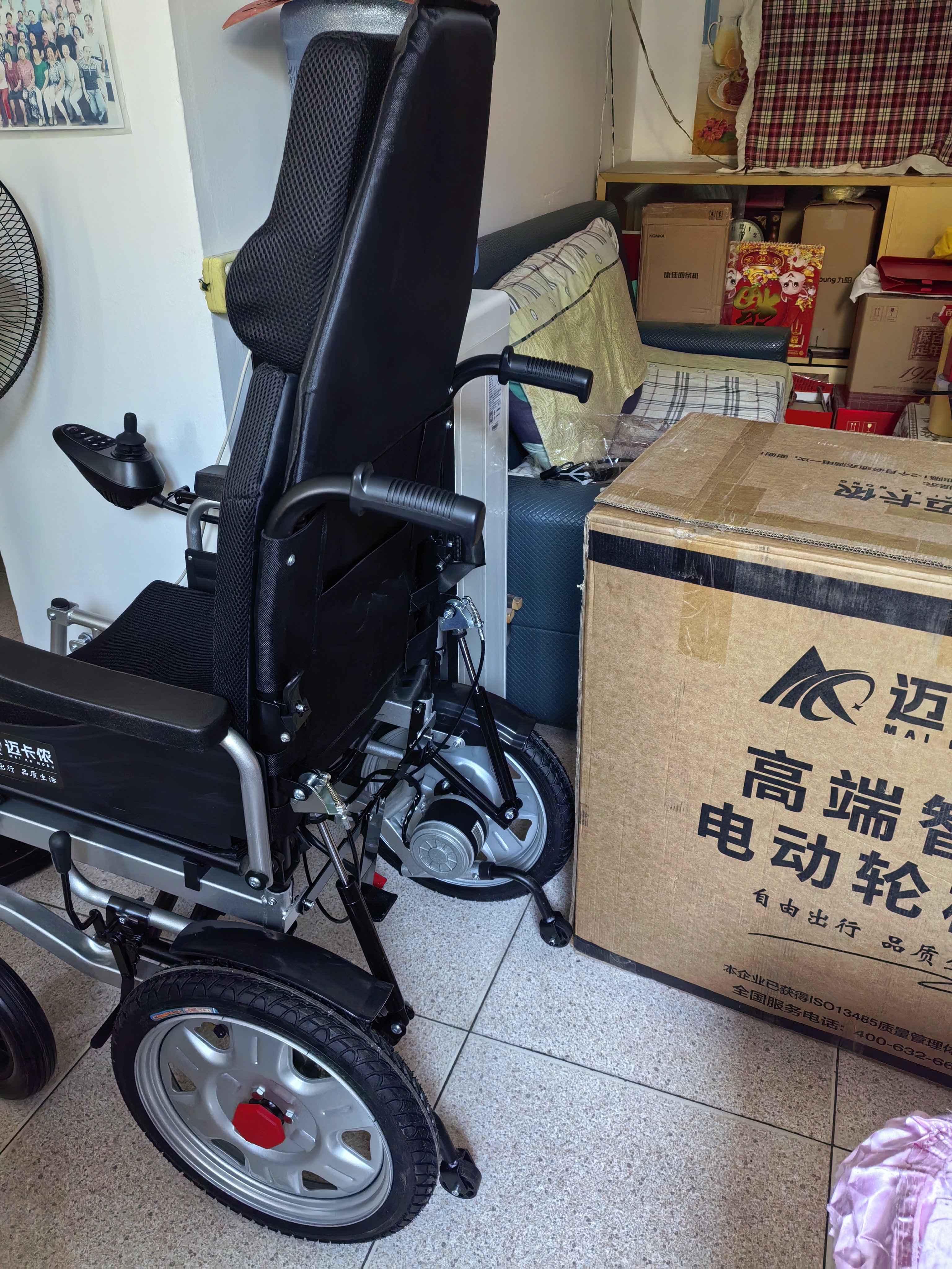 迈卡侬德国品牌电动轮椅全自动可折叠轻便老人代步车家用四轮万向轮 可躺款电助力丨充1次用15天/锂电120里/终身保修 实拍图