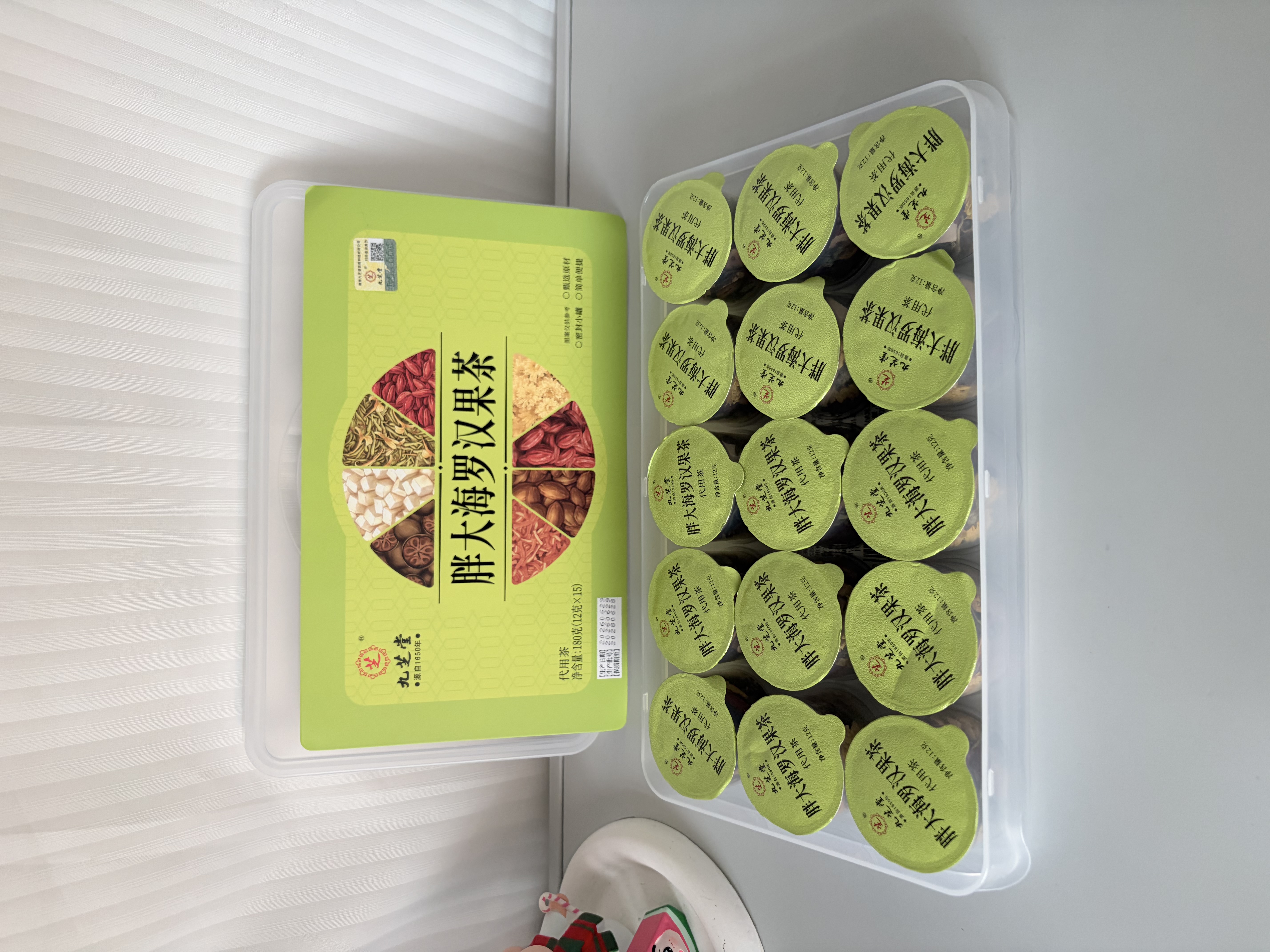 九芝堂胖大海金银花罗汉果甘草菊花茶咽炎橘红枇杷清嗓润肺中秋礼品180g 实拍图
