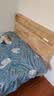 零树实木床橡胶木灯款床1.2m*2m床+10cm椰棕床垫包安装 DKA-01(套装) 实拍图