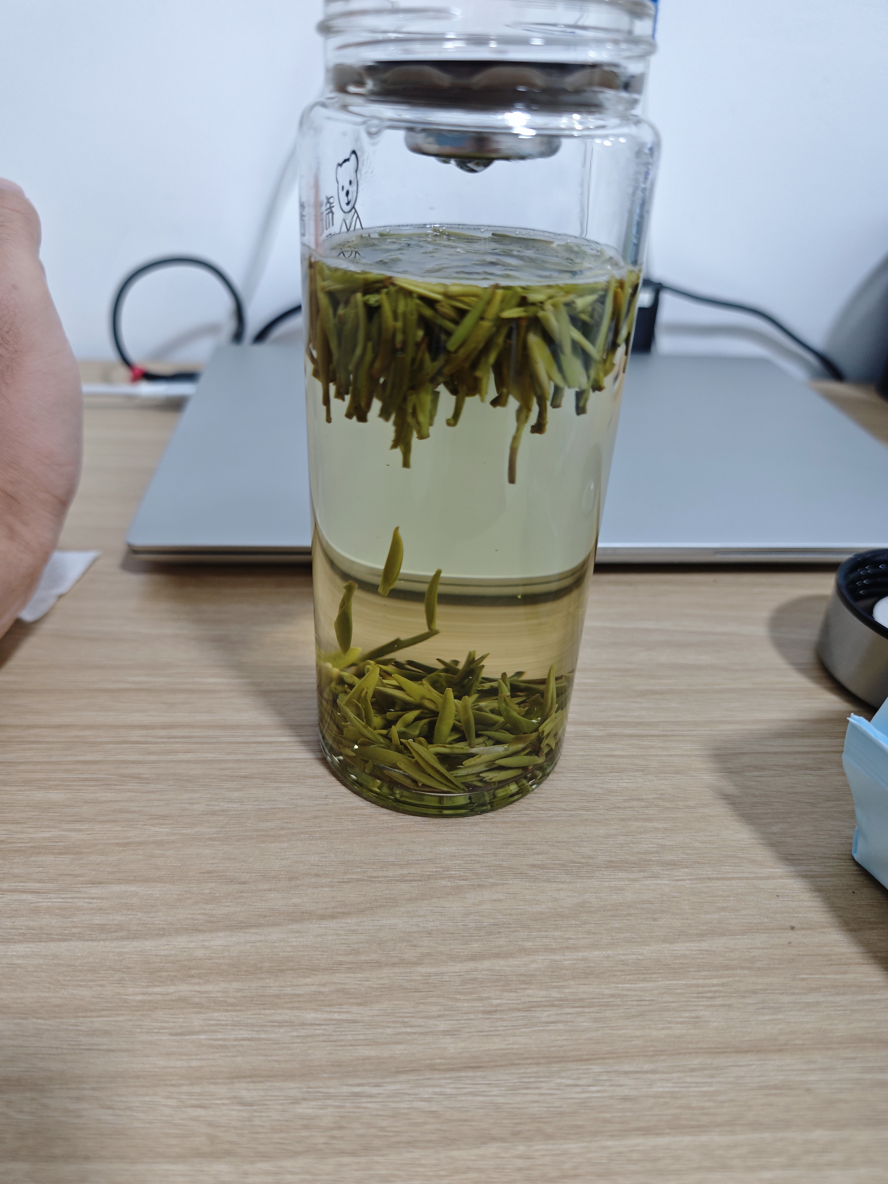 希诺玻璃杯单层加厚大容量家用办公泡茶杯子男车载水杯XN-6016L 400mL 实拍图