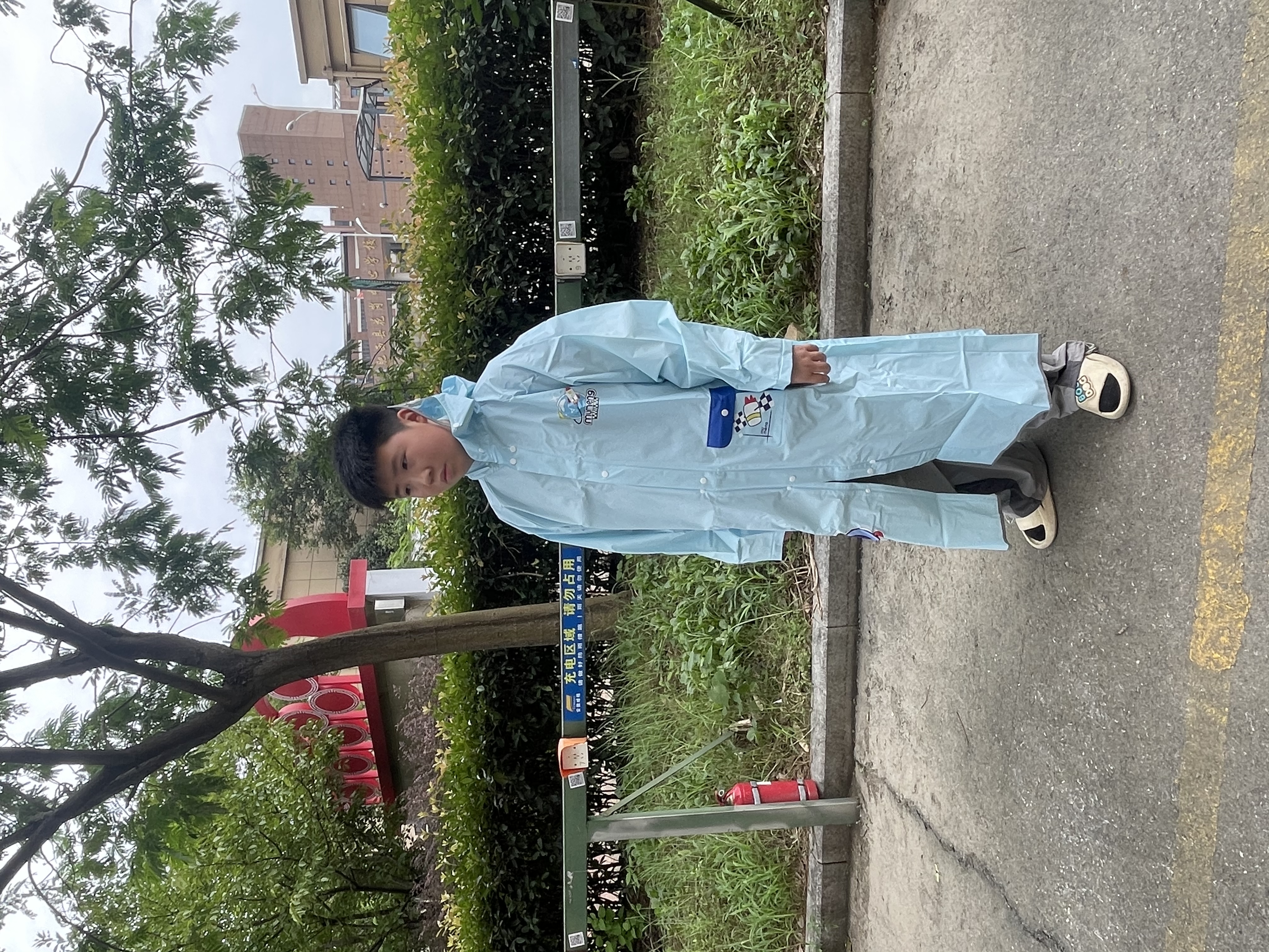 牧萌儿童雨衣带书包位男女童男孩小学生上学防雨开学必备2026新款 实拍图