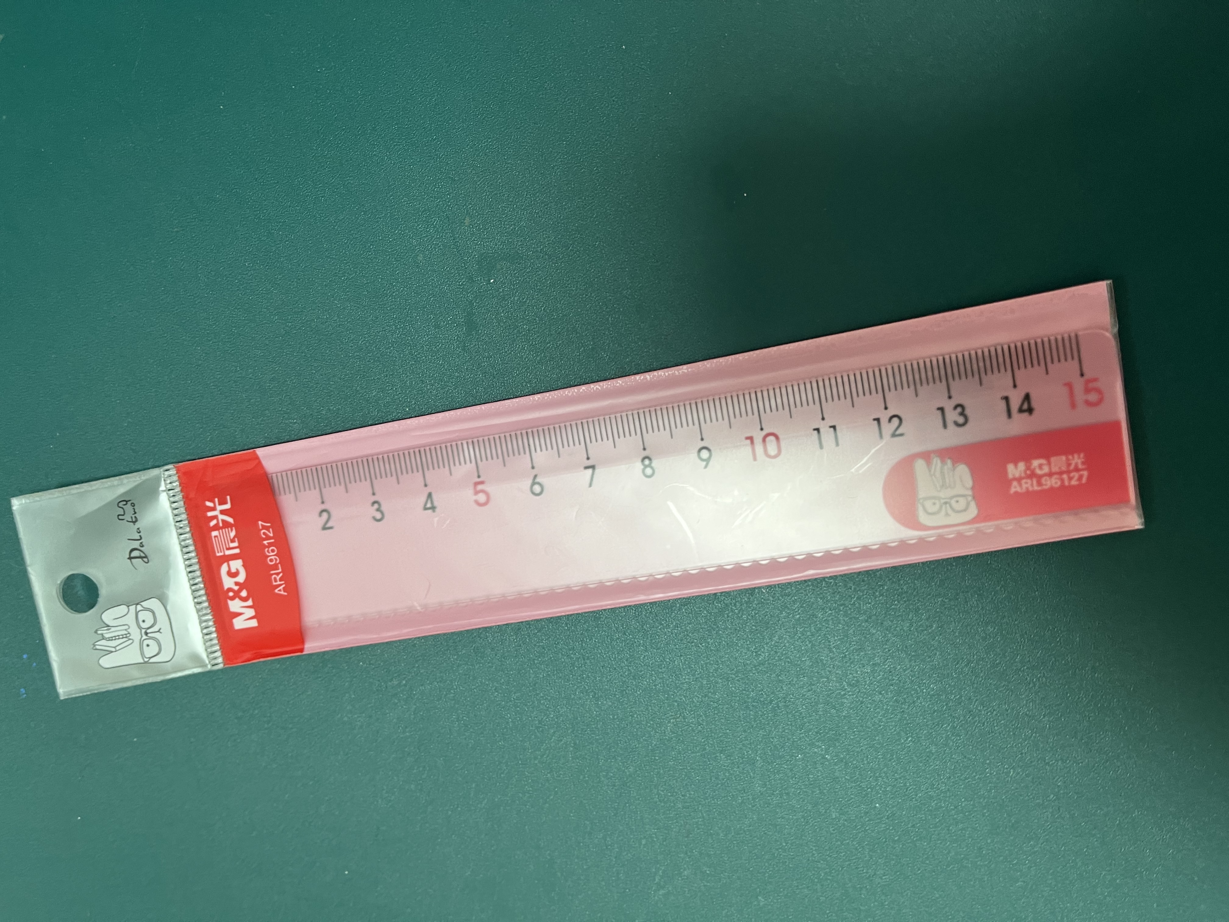晨光（M&G）文具耷拉兔波浪边尺子小学生直尺15cm文具考试专用 颜色随机单个装 实拍图