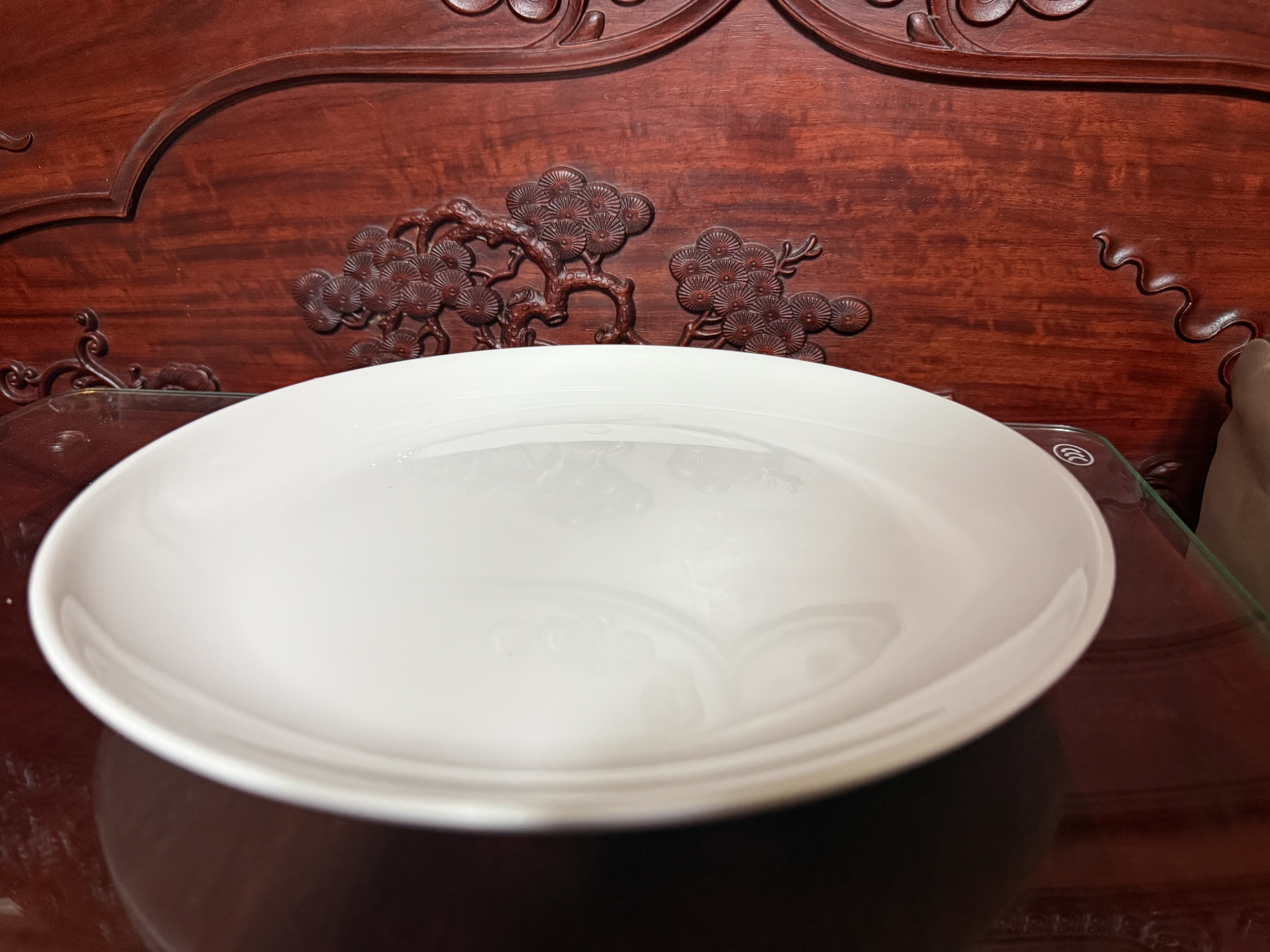 今万福 商用密胺盘子酒店餐具10英寸自助餐圆盘菜盘炒菜炒饭炒面盘子 实拍图