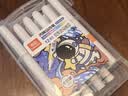 真彩（TRUECOLOR）12色大容量丙烯马克笔单头不透色可叠色学生美术专用儿童涂鸦手绘咕卡绘画笔节日礼物604水彩笔 实拍图