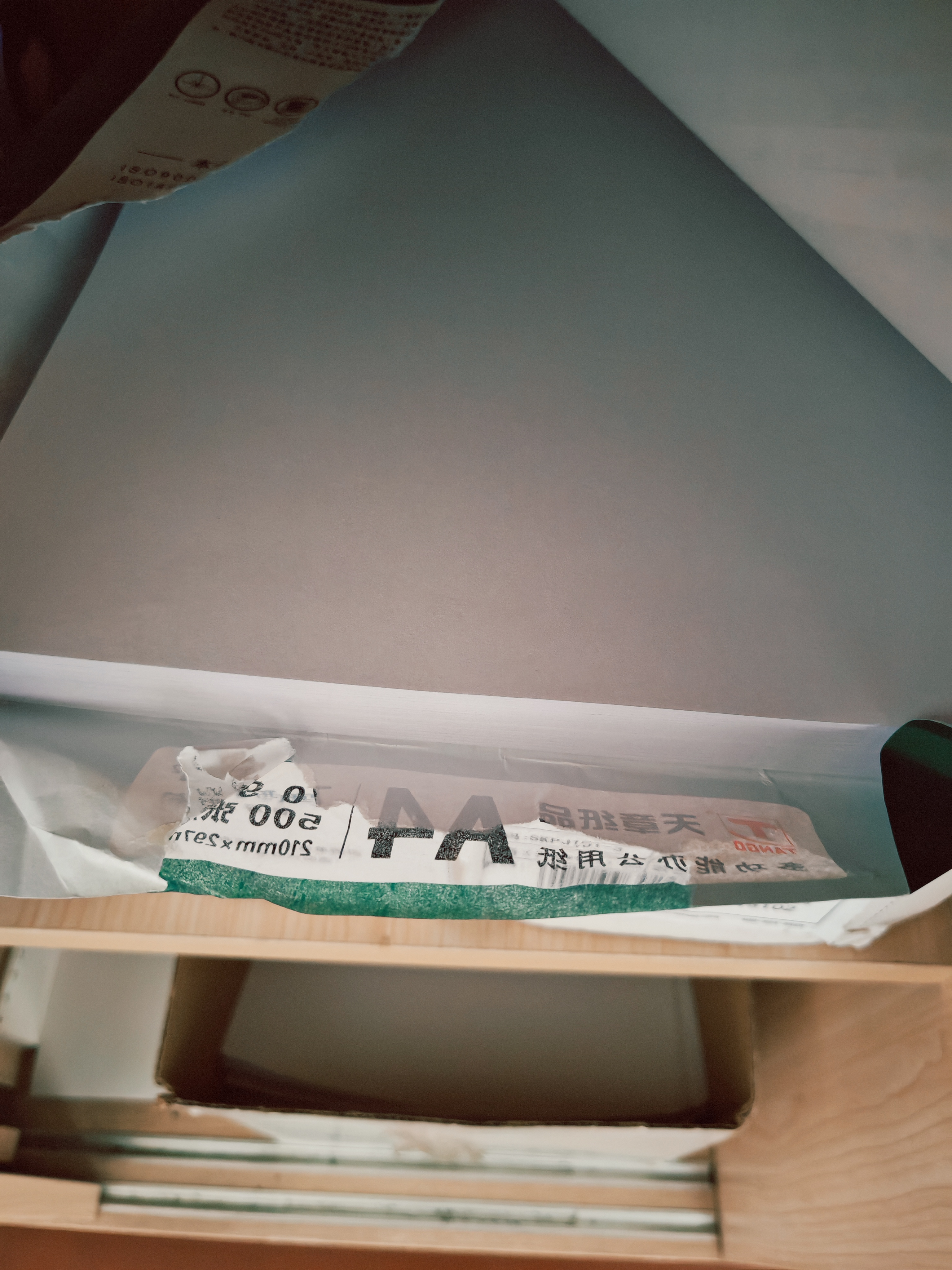 得力（deli）珊瑚海三联二等分不撕边针式打印纸电脑打印纸 全白财务发票报销单凭证打印 1000页/箱241-3-1/2 实拍图