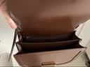 CHARLES&KEITH复古锁扣豆腐包单肩斜挎包包女包生日礼物送女友CK2-80781400 DARK BROWN深棕色CK2-80782444 S/M 实拍图