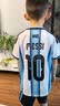 2026美加墨世界杯巴西10号主场足球服内马儿球衣速干儿童运动套装 2026世界杯阿根廷主场梅西10号 （不含袜） 24码【建议身高130-140CM】 实拍图