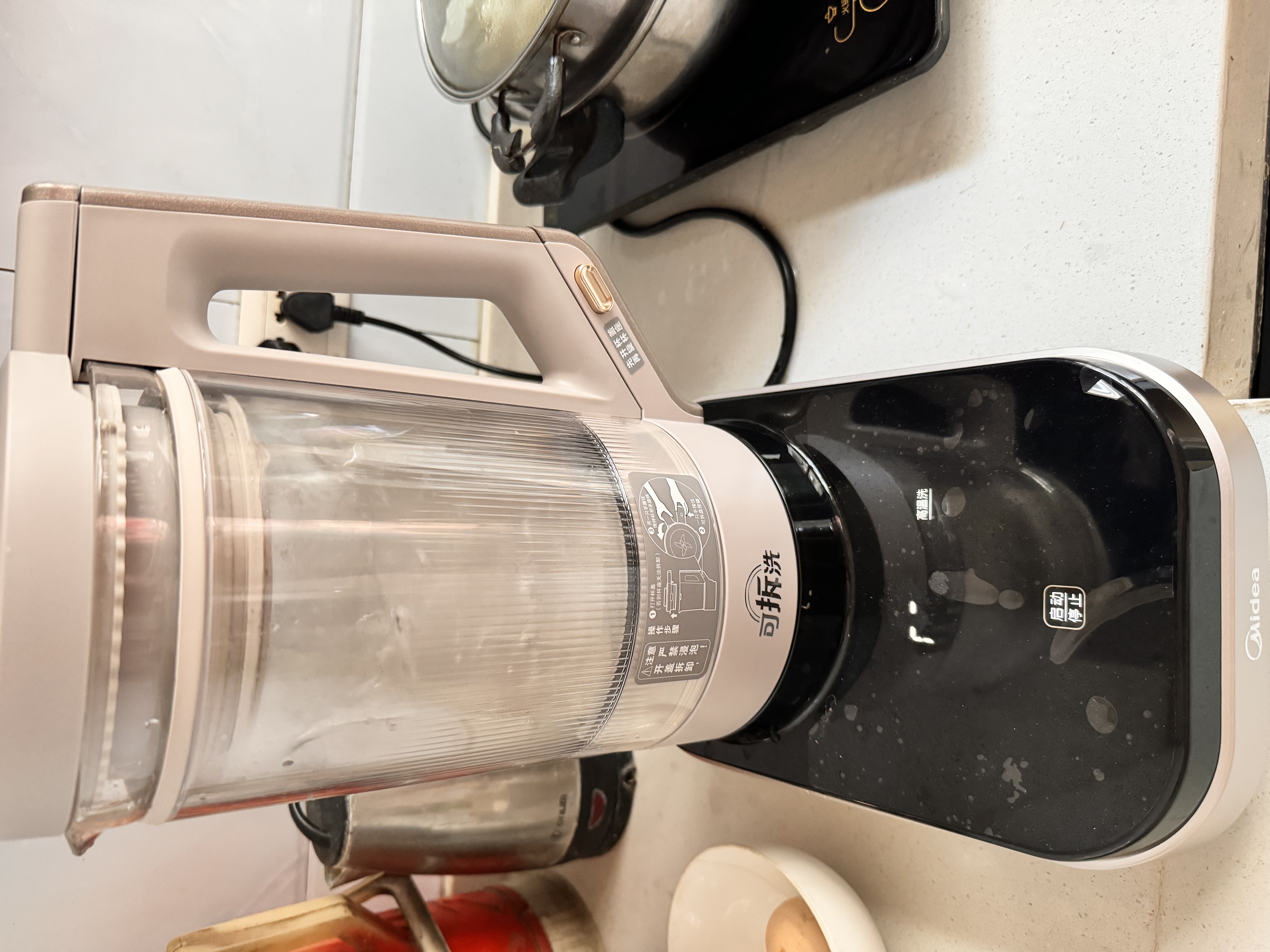 美的（Midea）变频轻音破壁机1.75L全自动免手洗豆浆机 多肽古法浓浆刀盘可拆榨汁机 国家补贴FC03 实拍图