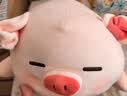 名创优品（MINISO）小猪B-BO玩偶公仔毛绒娃娃抱枕靠枕生日礼物女儿童玩具趴趴bobo猪 实拍图