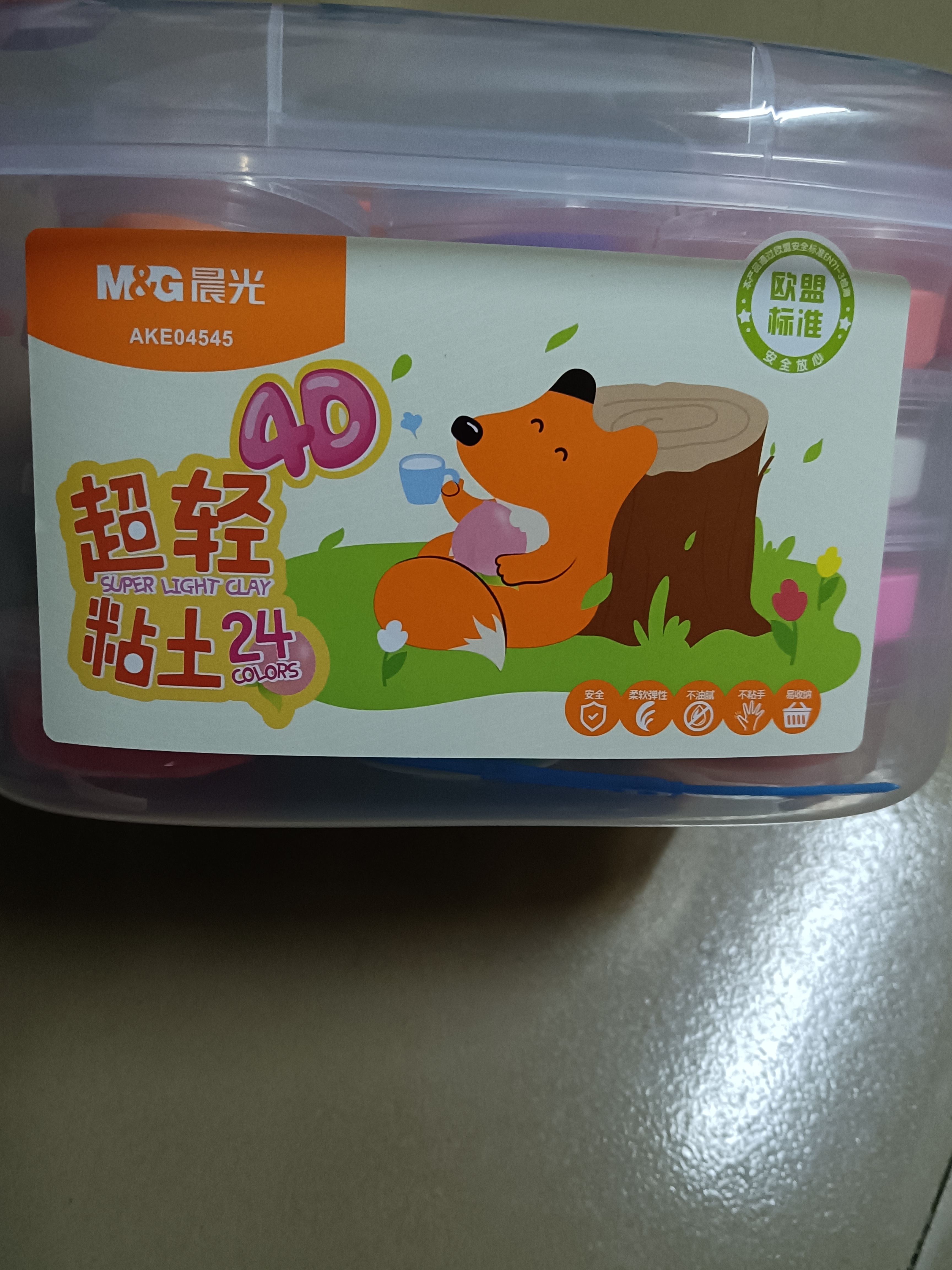 晨光（M&G）【零甲醛 包邮】小狐狸盒装24色4D超轻粘土 彩泥橡皮泥黏土幼儿园小学生手工diy儿童礼物开学文具 实拍图