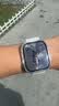 Apple/苹果 Watch S11 智能手表GPS+蜂窝款46毫米银色铝金属表壳雾紫色运动型表带S/M MFDK4CH/B 实拍图