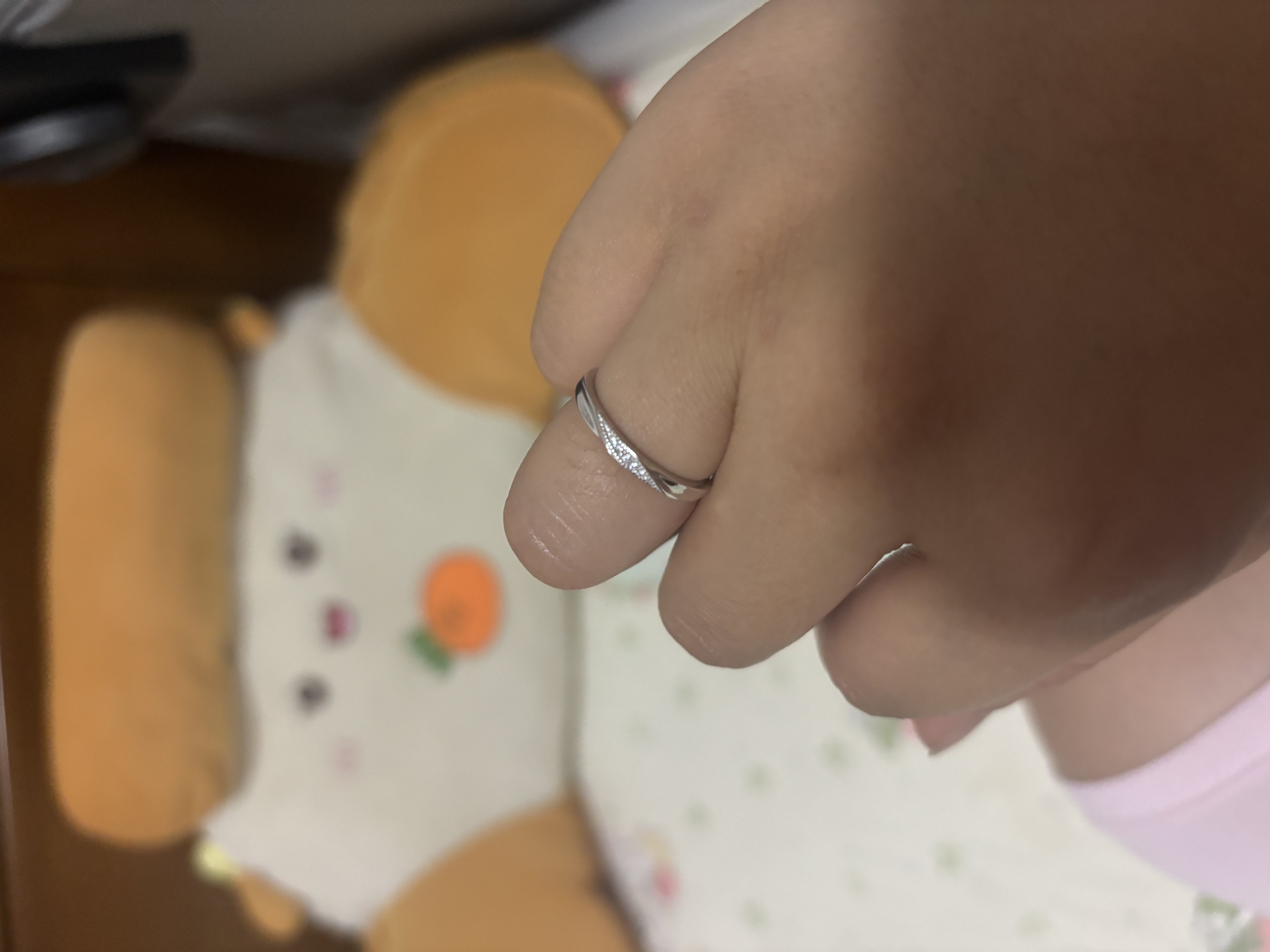 曼禾（MANHE）S999足银戒指情侣对戒一对钻戒女士款男生结求婚戒指尾戒生日礼物 实拍图