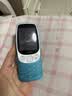 诺基亚（NOKIA）3210 4G 移动联通电信广电全网通 2.4英寸双卡双待 直板按键学生功能机备用手机 蓝色 实拍图