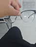 依视路（ESSILOR） 新款商务男镜架时尚镜框女配依视路镜片近视定制眼镜网上配镜 钛金属-4023BK-黑色 镜框+依视路A4防蓝光1.60现片 实拍图