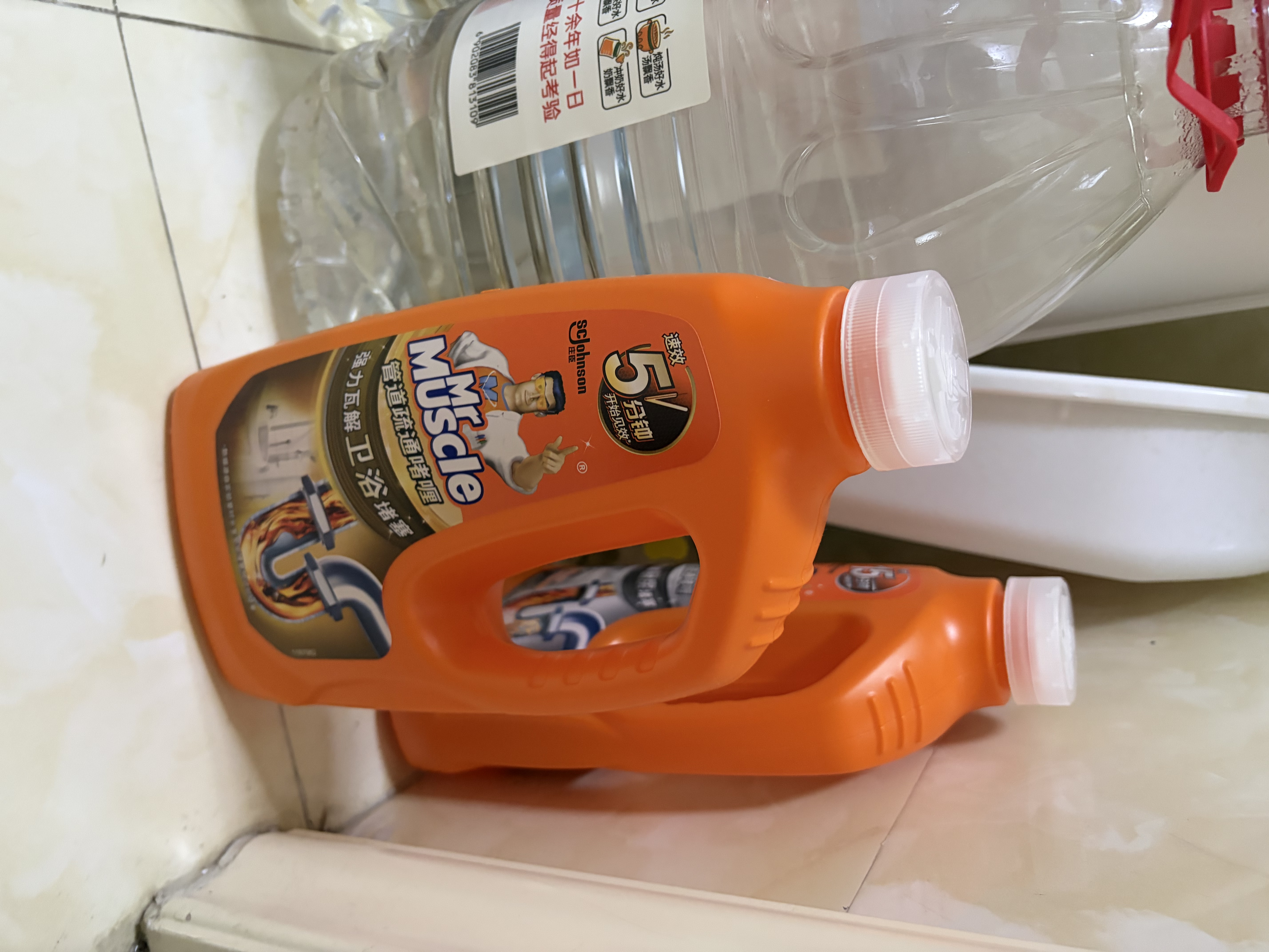 威猛先生（Mr Muscle）管道疏通啫喱 960ml*2瓶 厨房+卫浴 厕所厨房管道疏通 无效包赔 实拍图