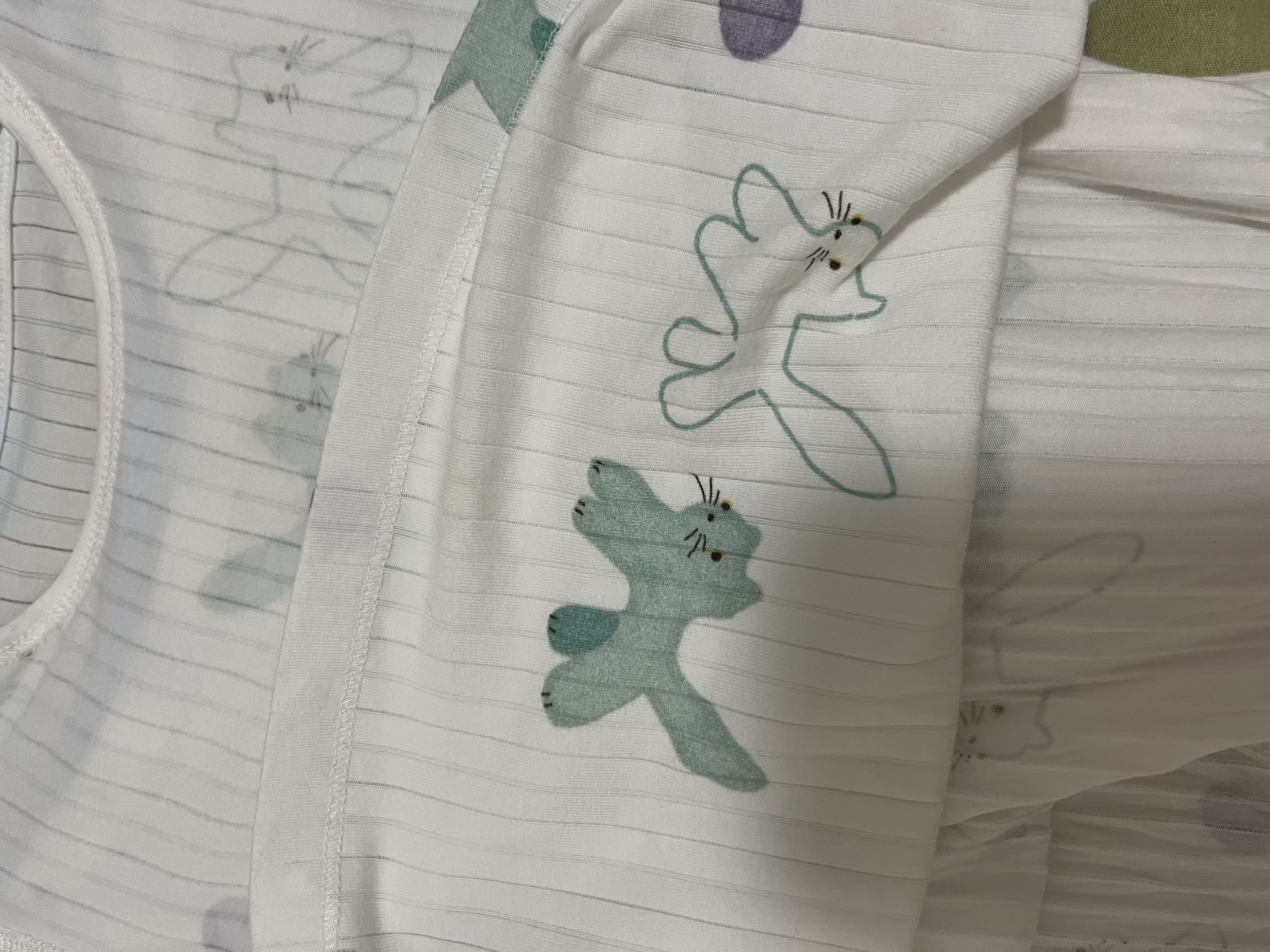 乖奇熊男女宝宝内衣套装家居衣服婴儿分体春夏薄款两件套春秋睡衣服儿童 实拍图
