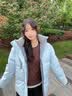 鸭鸭王一博同款1号红色羽绒服男女短款2026冬季新款加厚防寒情侣外套H 中国红色 XL (建议140-155斤) 实拍图