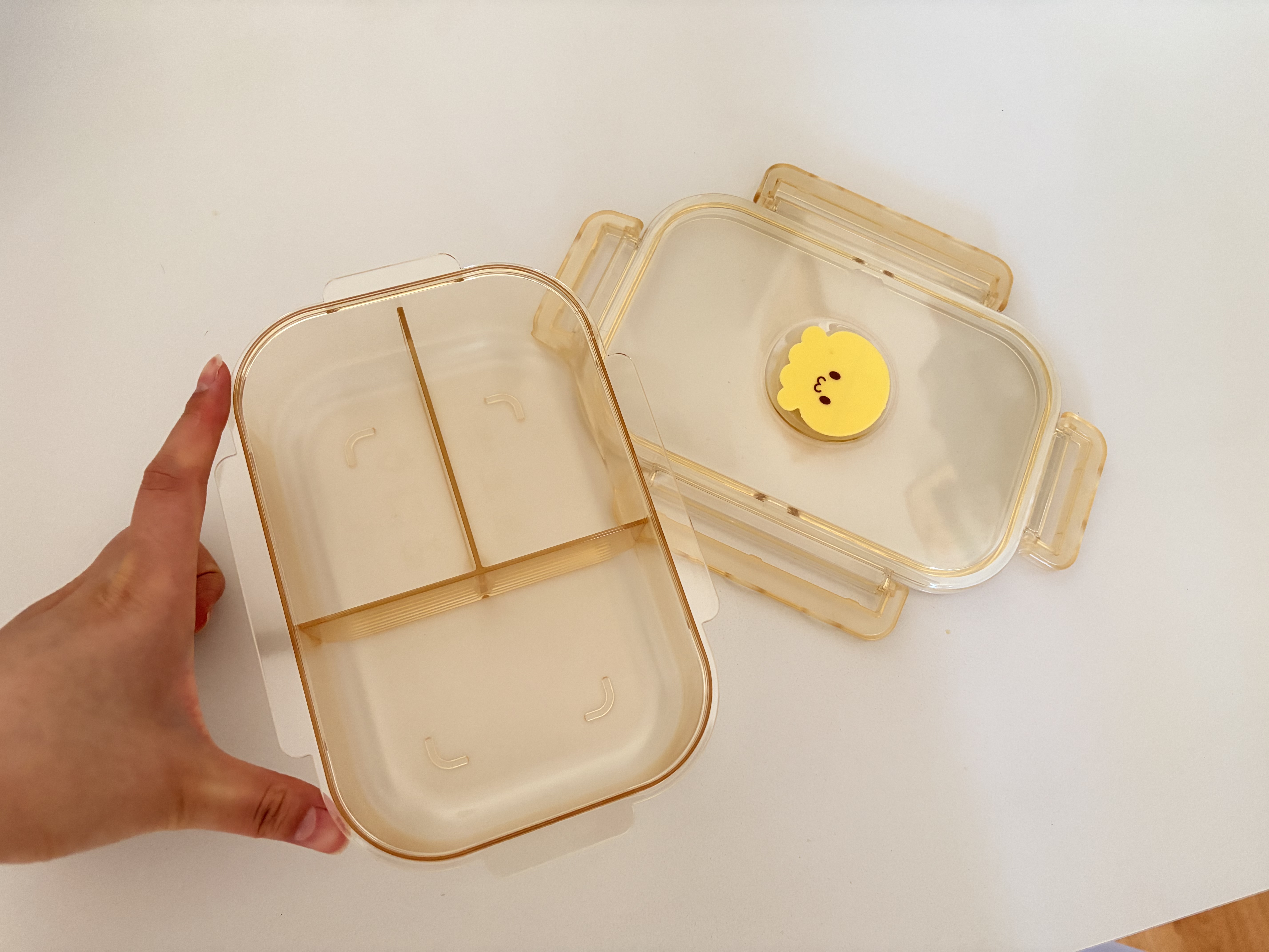 alboPPSU饭盒微波炉可加热小学生上班族专用便携餐盒分格便当盒大容量 实拍图
