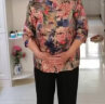 朗诗澜母亲节礼物中老年女装60岁70妈妈装薄款奶奶夏装套装夏季老人衣服 红枫叶（上衣+裤子） 4XL(建议135-150斤) 晒单实拍图