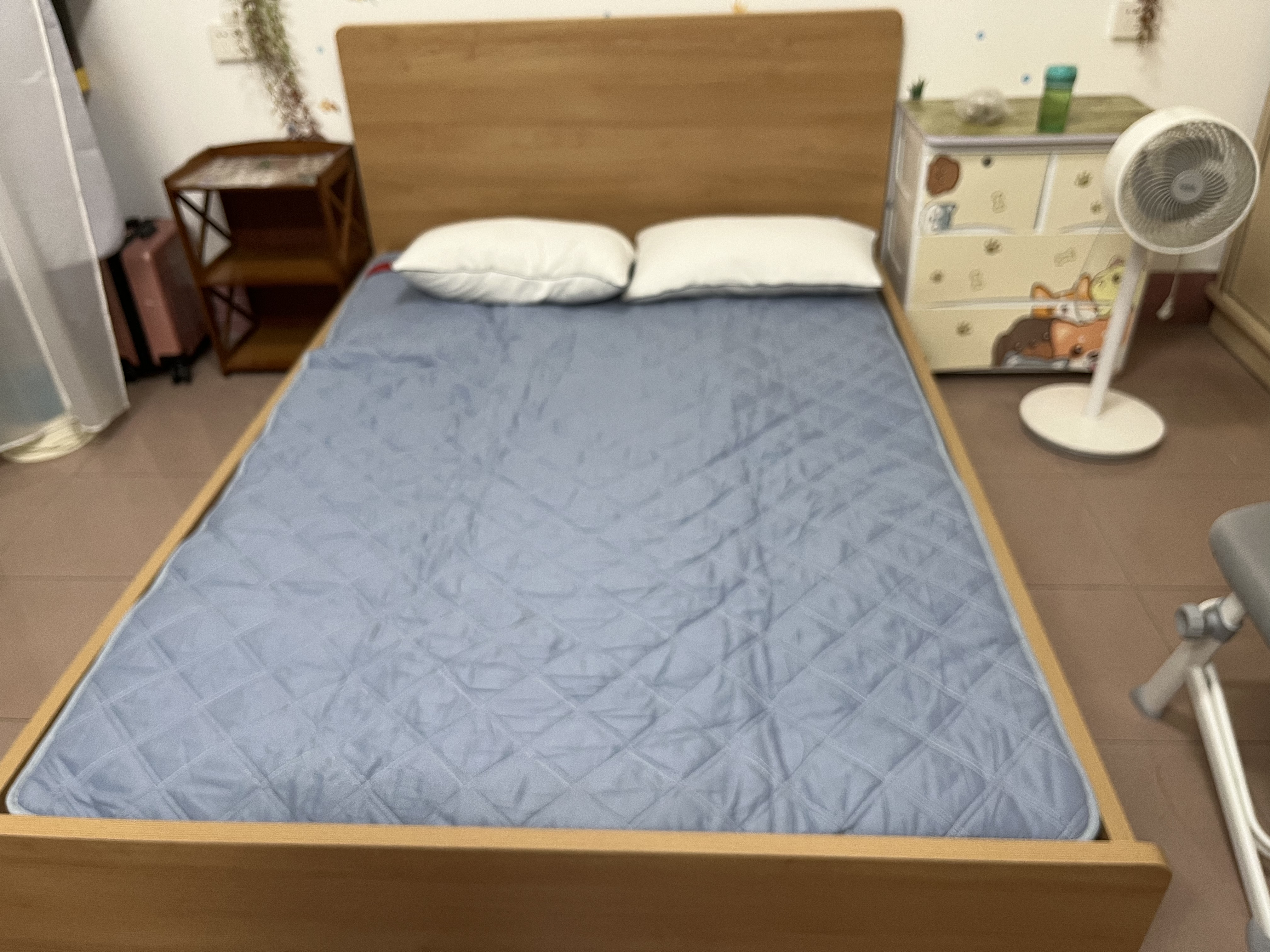 全友家居 北欧原木风板式床小户型省空间家用卧室1.35x2米学生单人床 实拍图