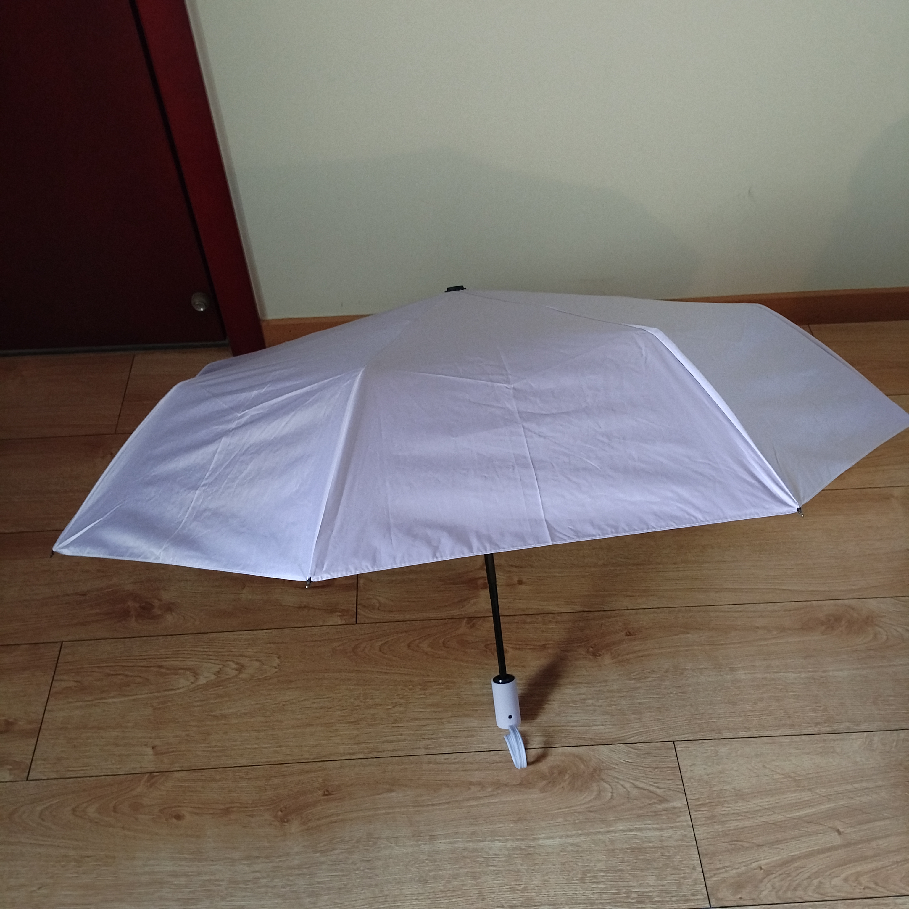 美度全自动遮阳伞三折太阳伞女黑胶防晒防紫外线晴雨伞M3035丁香紫夏季出行女士 实拍图