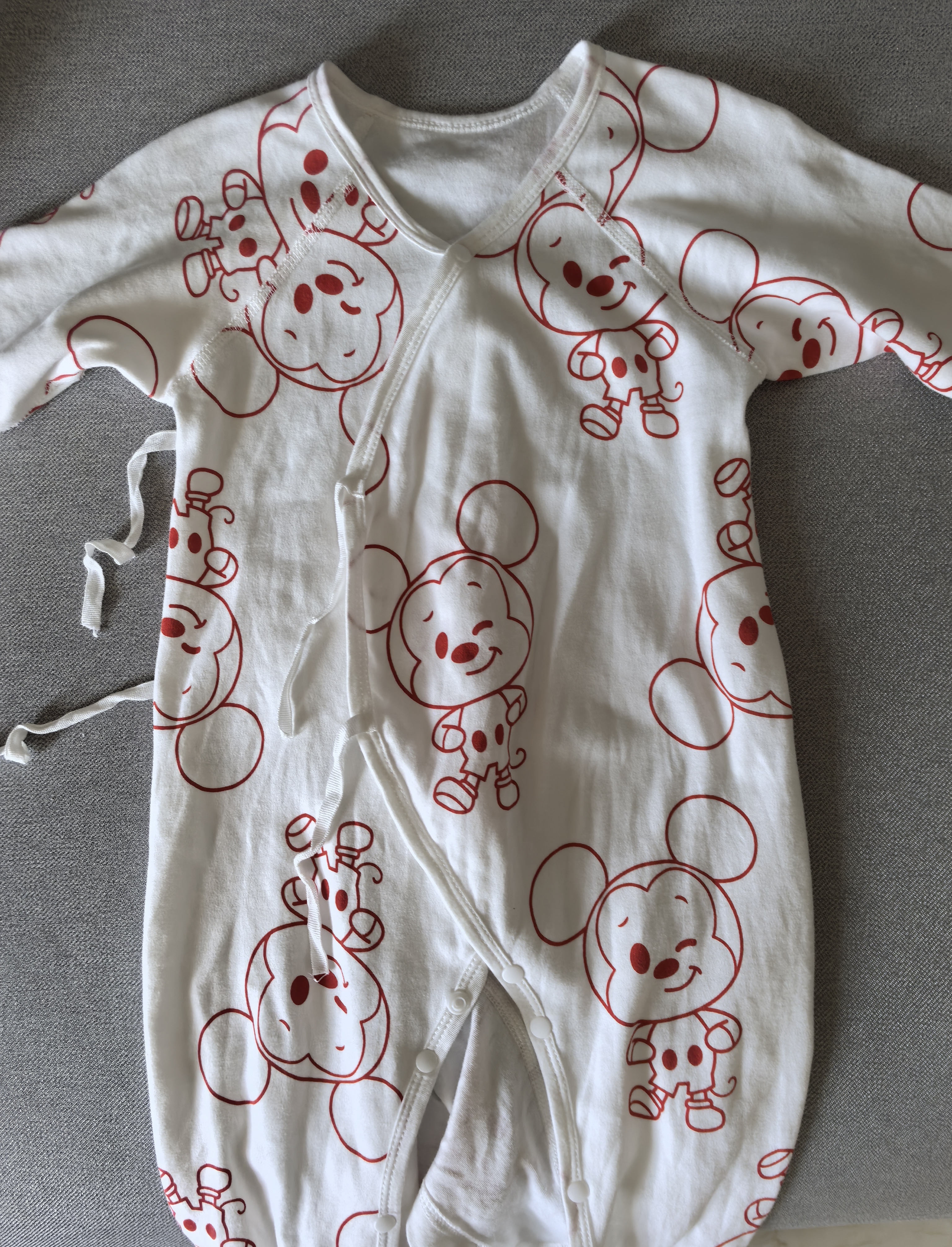 迪士尼婴儿衣服新生儿连体衣秋冬季爬爬服纯棉满月宝宝百天睡衣春秋季73 实拍图