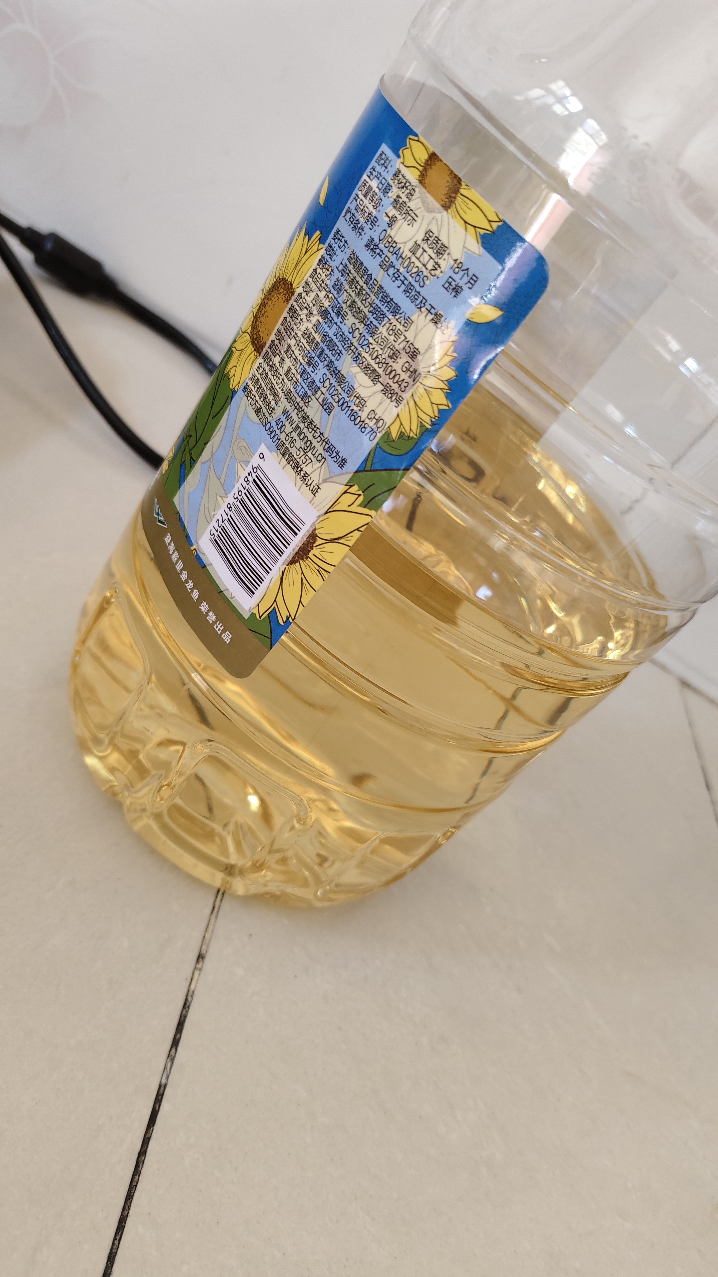 金龙鱼 食用油 压榨 不油腻轻年葵花籽油4L（新老包装随机发货） 实拍图