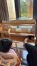 下一章学习桌儿童写字桌实木6-18岁专用书桌椅一套可升降小学生桌子课桌 S9原木色阳光桌椅+三层书架+护眼锂电灯-枫糖橘网背椅 120CM-包安装免费 五年质保 实拍图