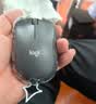 罗技（Logitech）M221 轻音鼠标 无线鼠标 办公鼠标 对称鼠标 带无线微型接收器 雾霭蓝 实拍图