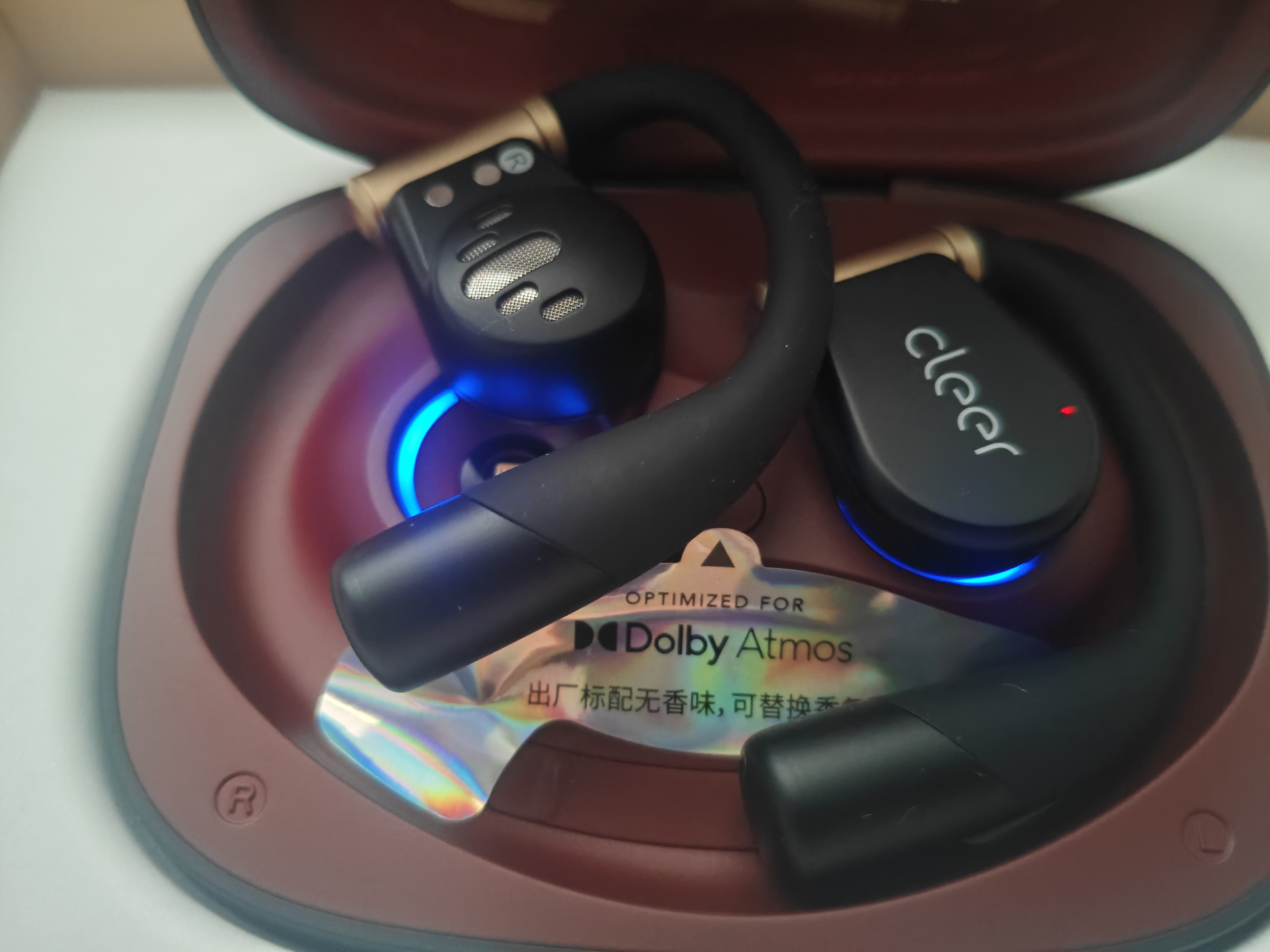 cleerARC3【超长续航】不入耳开放式挂耳式AI智能蓝牙运动耳机 适配华为苹果 恒星黑 实拍图