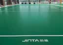 劲踏（JINTA）羽毛球地胶室内可收卷pvc塑胶运动地板乒乓球气排匹克球场地胶垫 羽毛球地胶-水晶沙4.5mm 实拍图