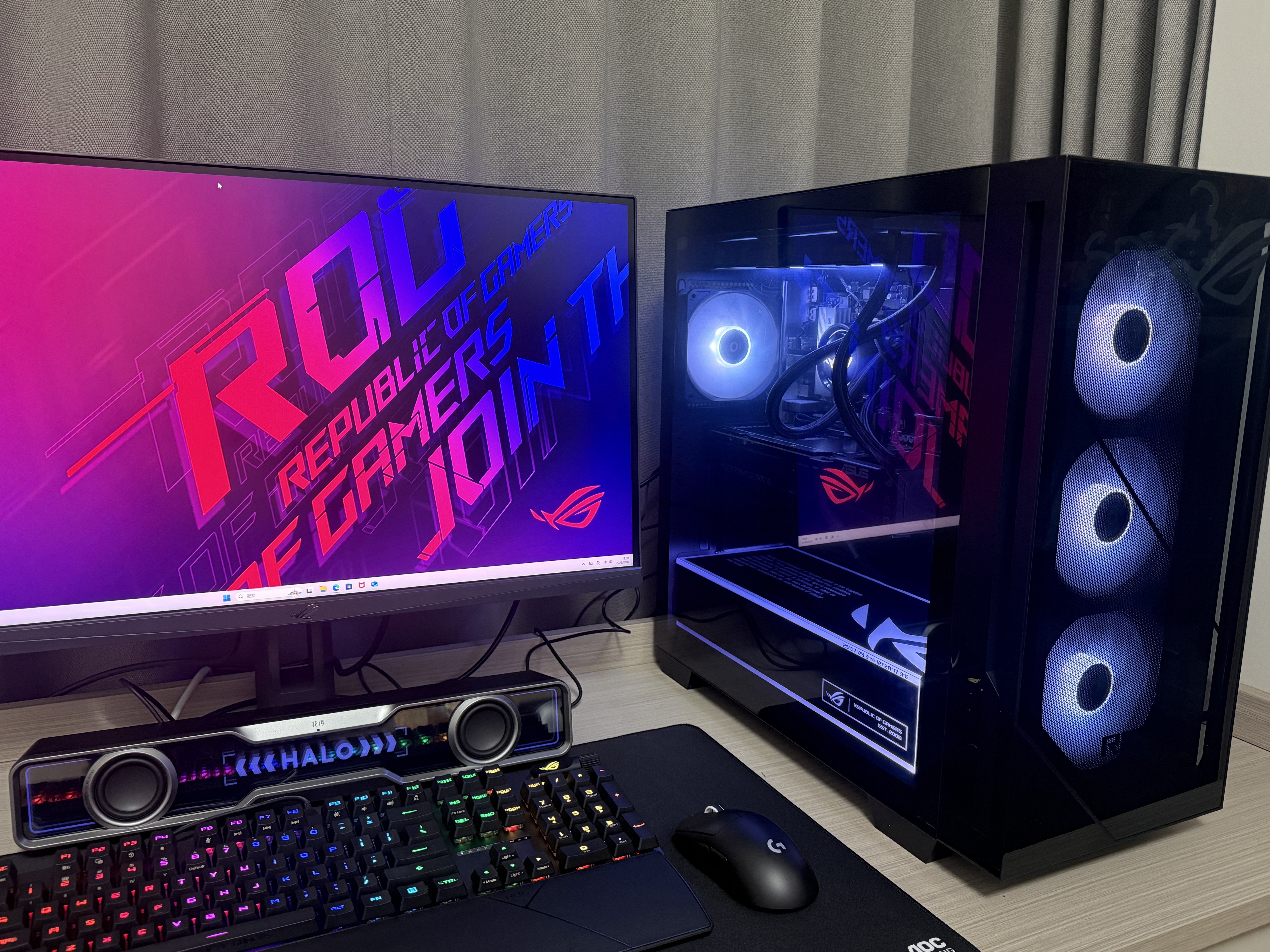 ROG魔霸9X 台式机游戏主机游戏电竞(R7-9800X3D RTX5070TI 16GB显卡 32G DDR5 1TB SSD ) 实拍图