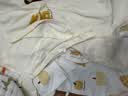 贝瑞加（Babyprints）新生儿连体衣2件装男女宝宝长袖纯棉内衣卡通护肚爬服 黄59 实拍图
