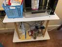 小桌子小茶几客厅简易长方形沙发边几出租屋家用床头置物架小方桌 60*30*53CM暖白色-双层 实拍图
